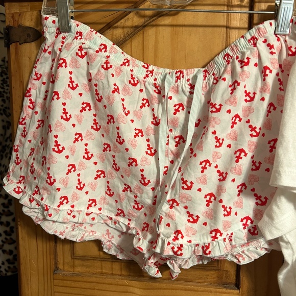 Jasmine & Ginger Anchor and Hearts 2 piece Pajamas Set - Picture 2 of 7